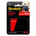 Scotch Extreme interlocking fastener strips pack, includes four 1 in x 3 in strips