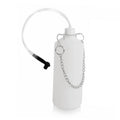 White brake bleeder bottle with clear hose and black hand pump valve