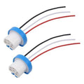 Male wire harness extension connector set: two white plugs with blue seals and black/white/red wires
