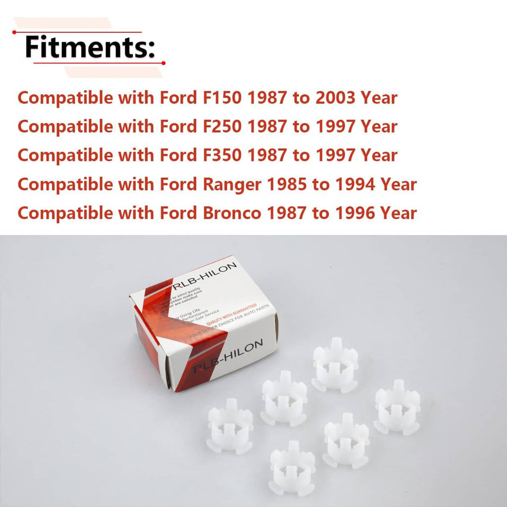 White clutch pedal shaft bushings set beside boxed package