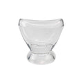 Dr.Jim glass eye rinse cup, clear curved design