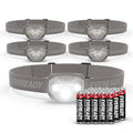 Gray EVEREADY LED headlamp set, five adjustable pivoting lights