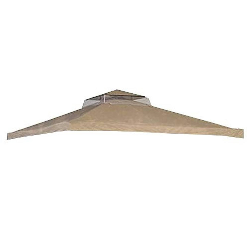 Tan gazebo canopy roof panel for replacement, peaked shape