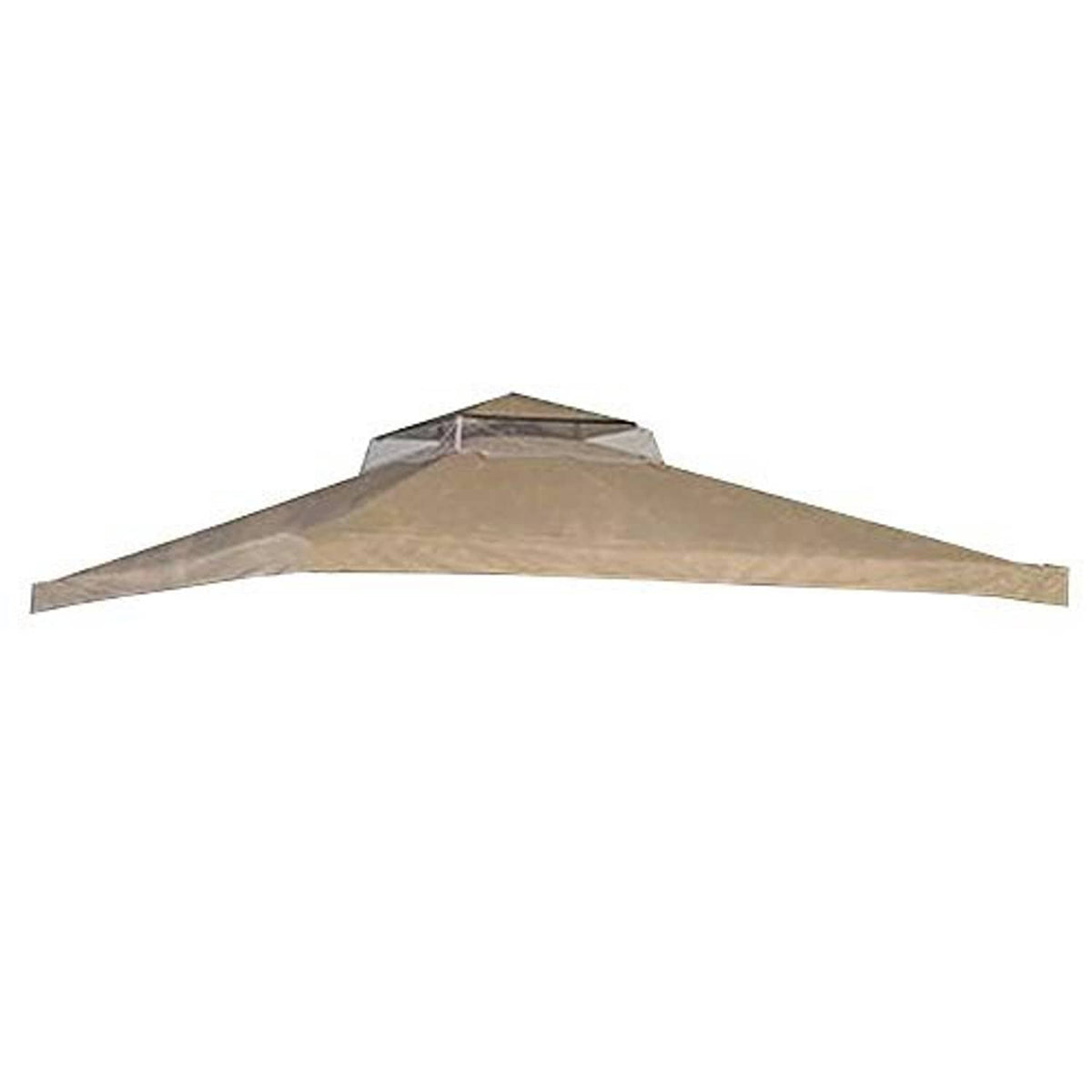 Tan gazebo canopy roof panel for replacement, peaked shape