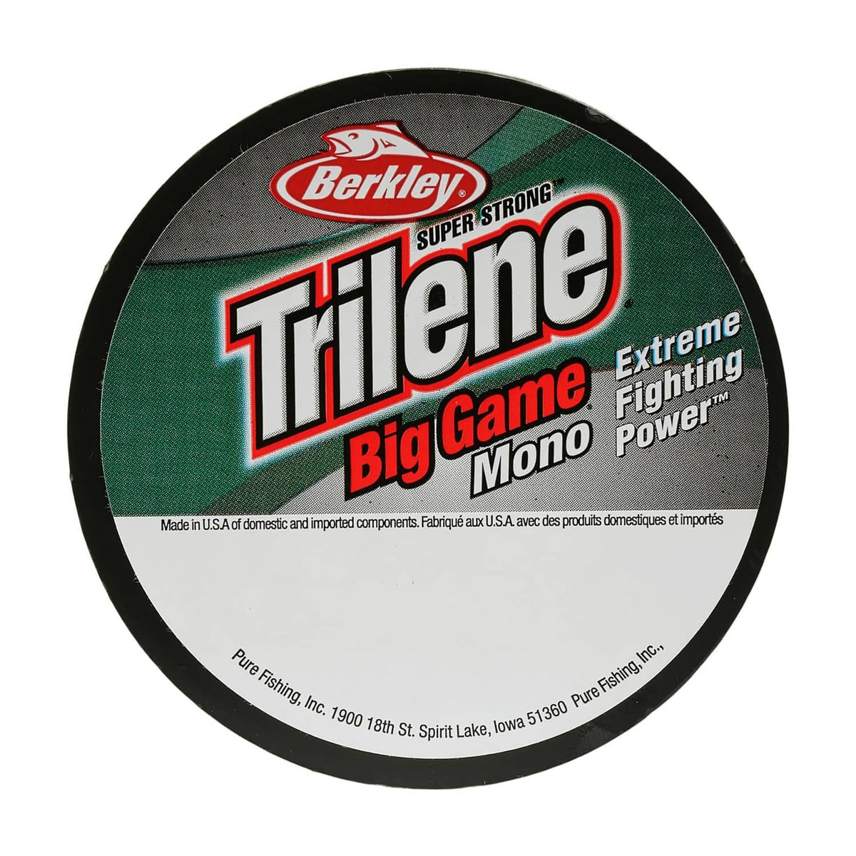 Berkley Trilene Big Game monofilament fishing line spool in blaze orange
