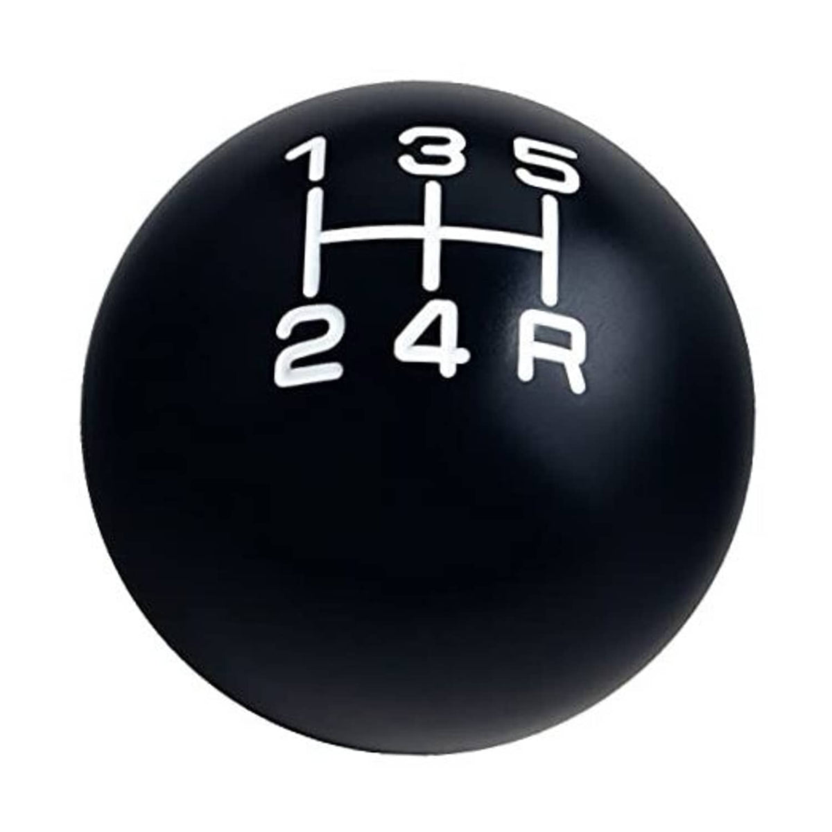Black manual shift knob with white 1-4 and R shift pattern