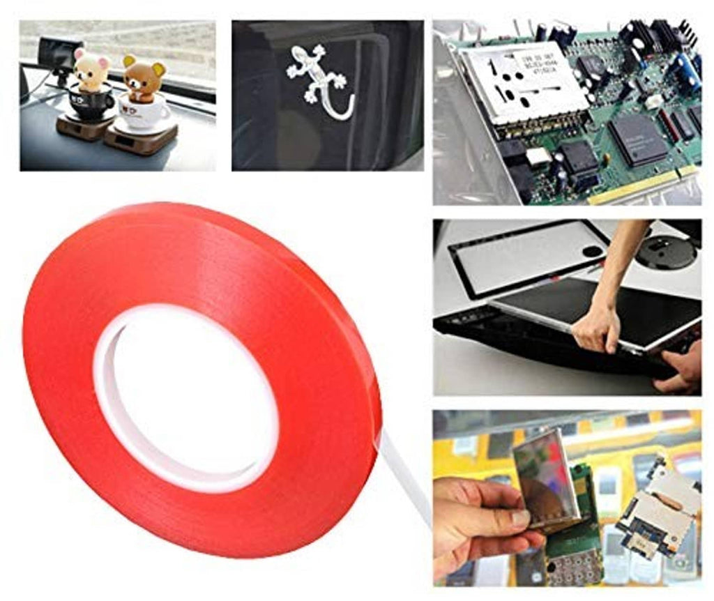 Red adhesive screen opening tape roll for phone repair and sealing