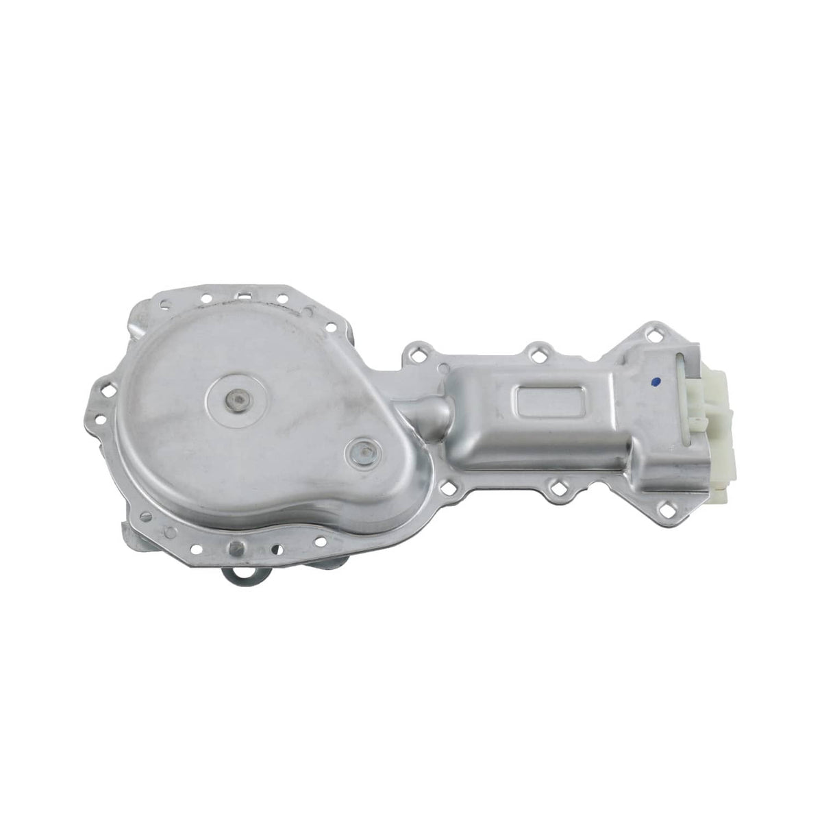 Power window lift motor assembly with round end cover and mounting holes