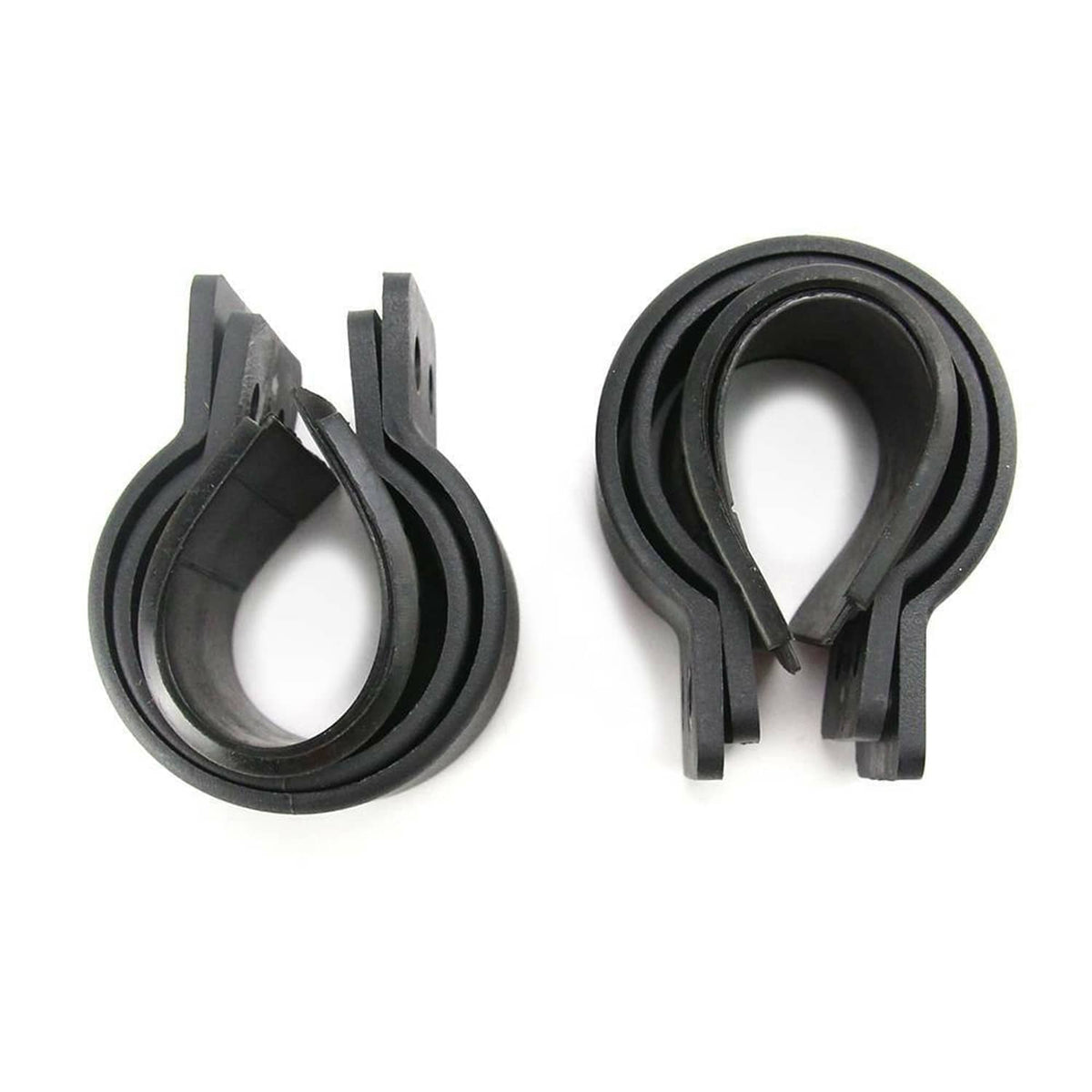 UTV side mirror rubber clamp inserts, two-piece set in black