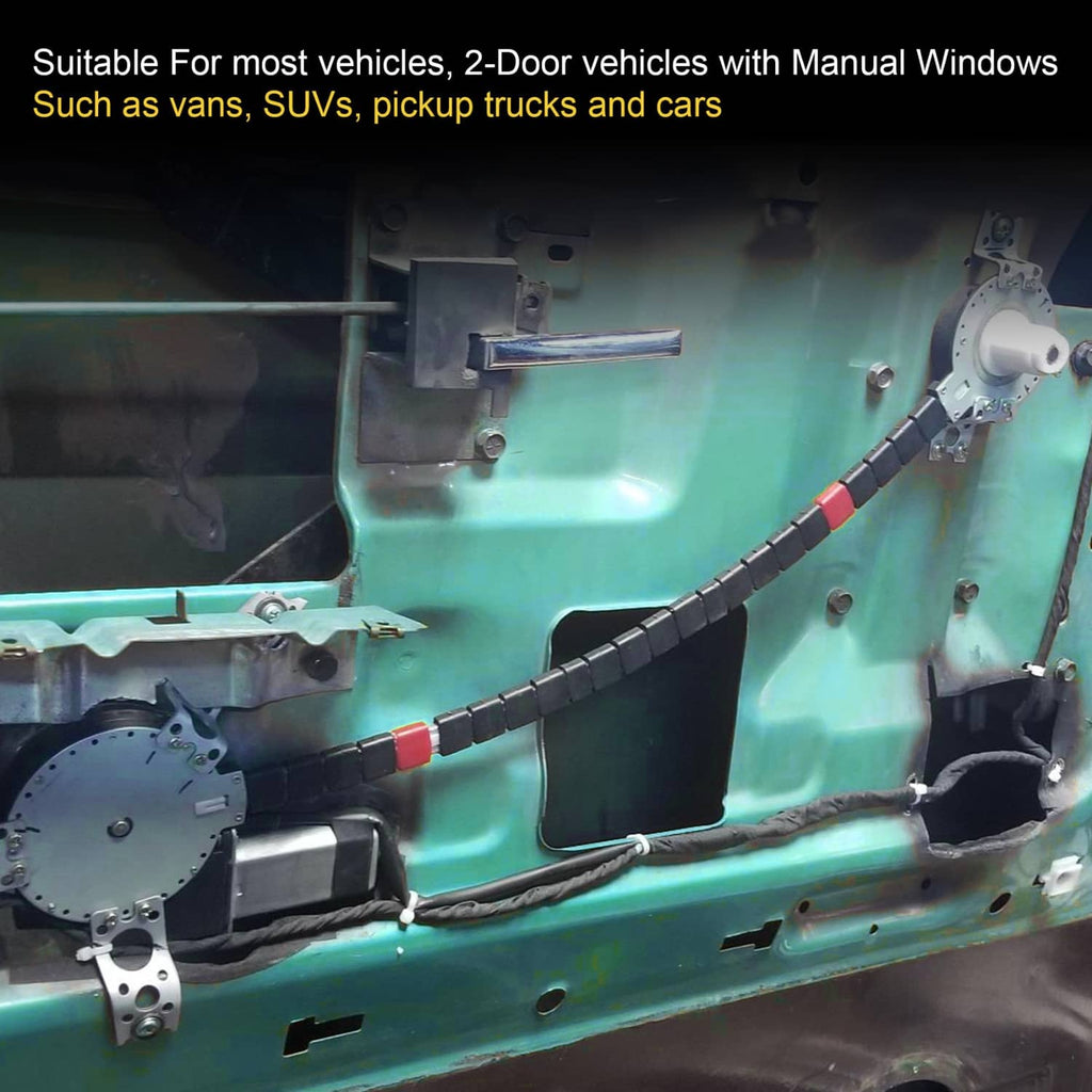 Electric window lift regulator assembly installed inside a vehicle door panel
