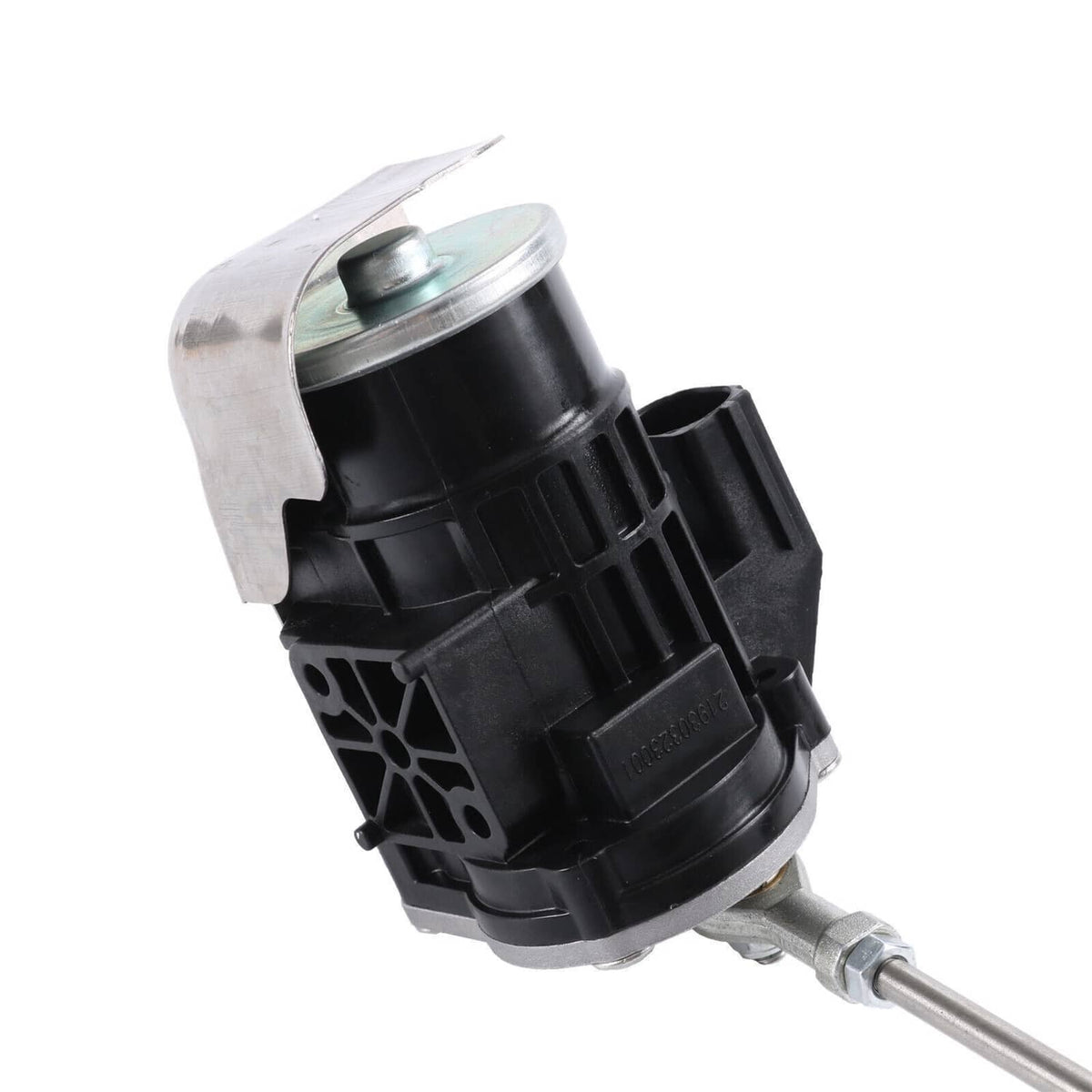 Turbo wastegate actuator with black body and silver top spring cap