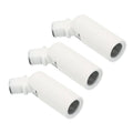 White sloped ceiling light adapter with M10*1 thread, 46mm x 15mm size