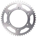 40-tooth steel sprocket, silver-gray, with bolt holes and outer tooth ring
