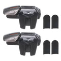 Black phone gaming trigger clips with two finger gloves, set of 2