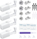 Self ear piercing gun kit with four stud studs, alcohol pad, purple marker pen, and inserts