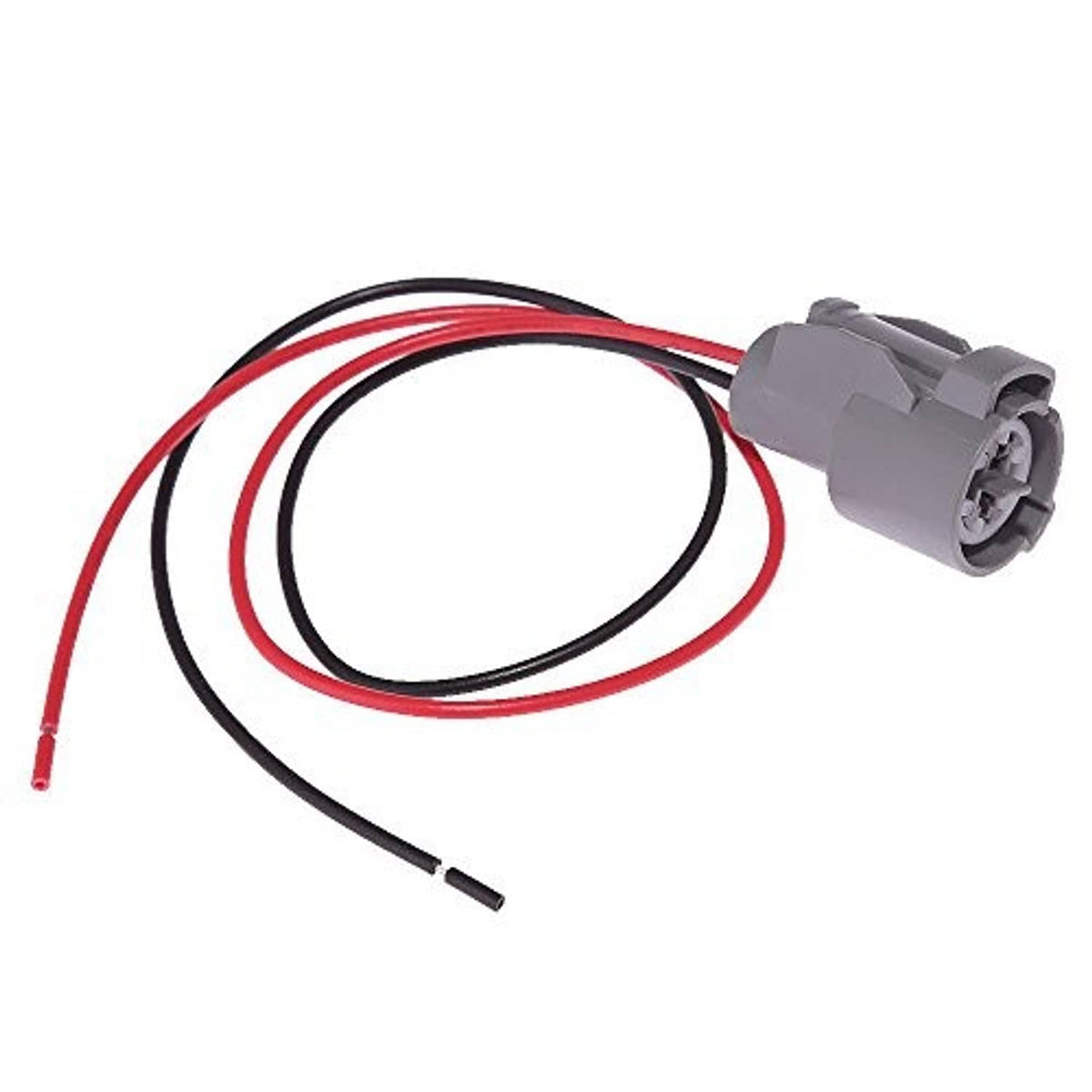 Coolant temperature sensor pigtail connector with grey housing and two-wire pigtail