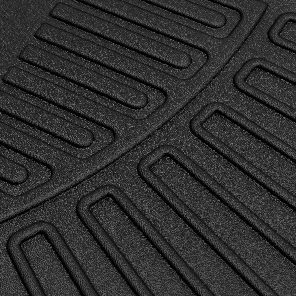 RivetOak Floor Mats for Toyota Tundra CrewMax Cab 2022-2026 All Weather TPE Floor Liners