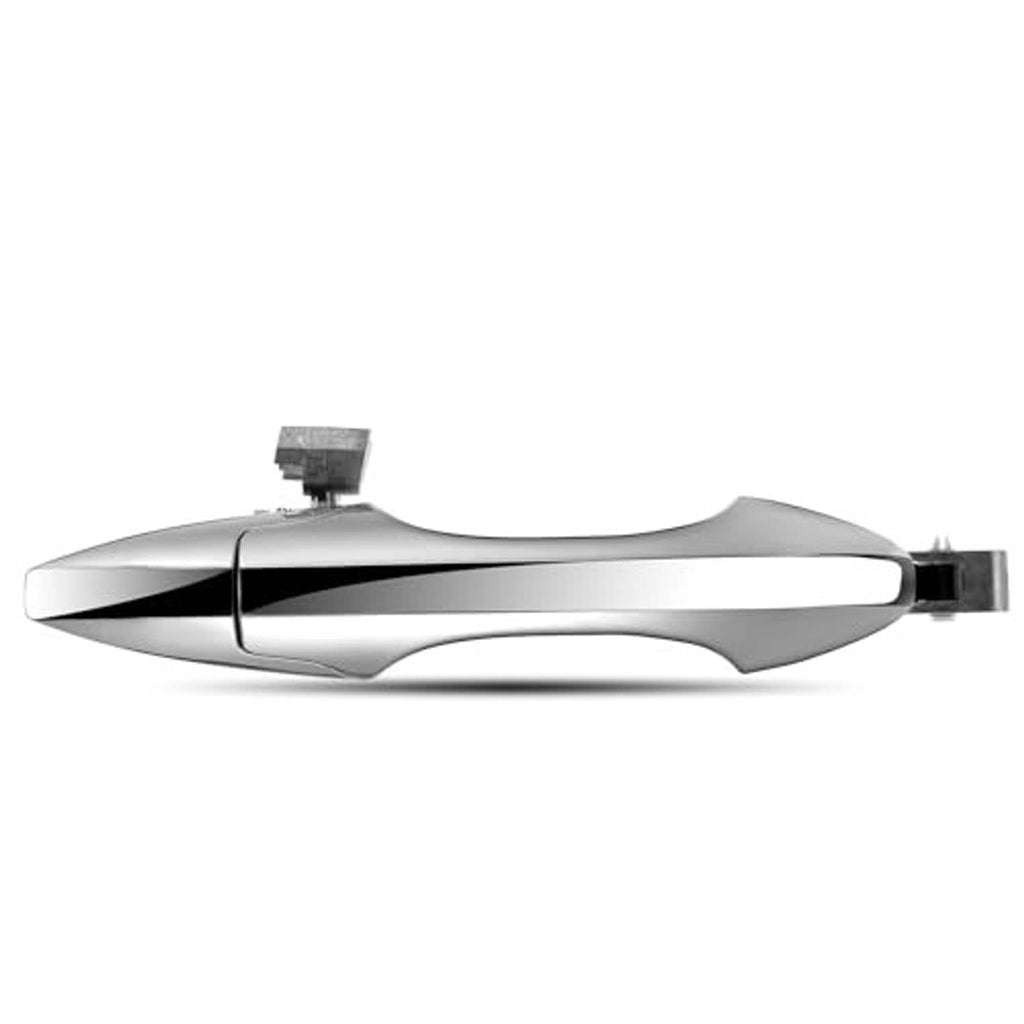 Chrome exterior passenger door handle, front or rear side, slim lever design