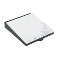 ECR4Kids MessageStor botanical dry-erase glass memo board with black frame, front view