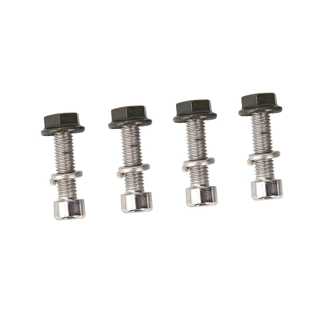 Mirror mounting hardware set: chrome bolts with rubber washers