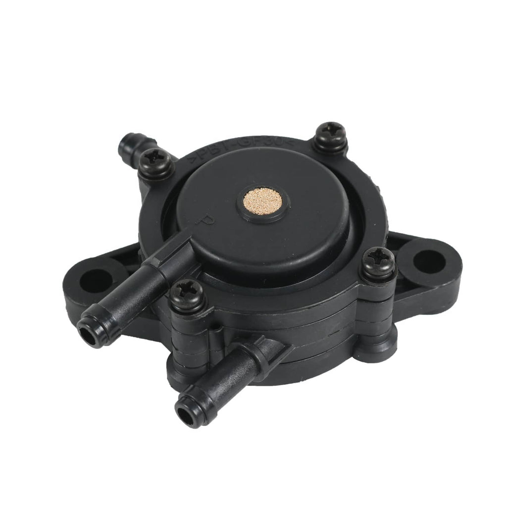Carburetor kit black diaphragm valve assembly with vacuum fittings and mounting tabs