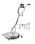 Uimoso 24 in pressure washer surface cleaner with 4 wheels and dual handle, stainless steel