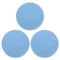Set of 3 blue round rubber jar opener gripper pads, textured grip
