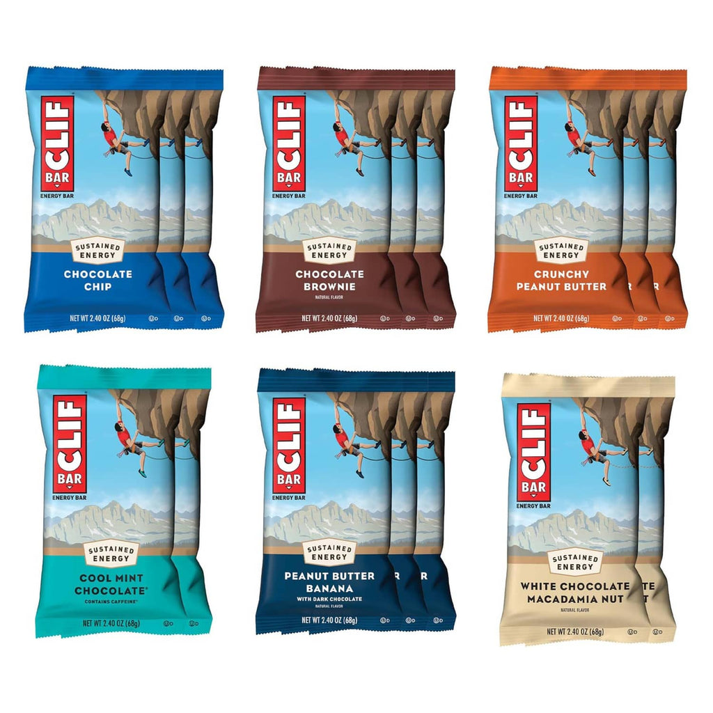 CLIF BAR Protein Energy Bars variety pack, assorted flavor wrappers (6 count)