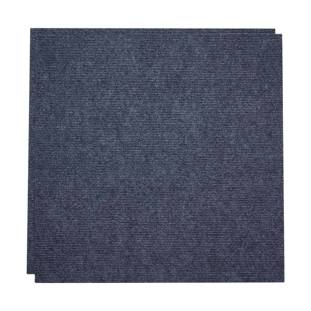 Gray square carpet tile stack arranged for a layered view