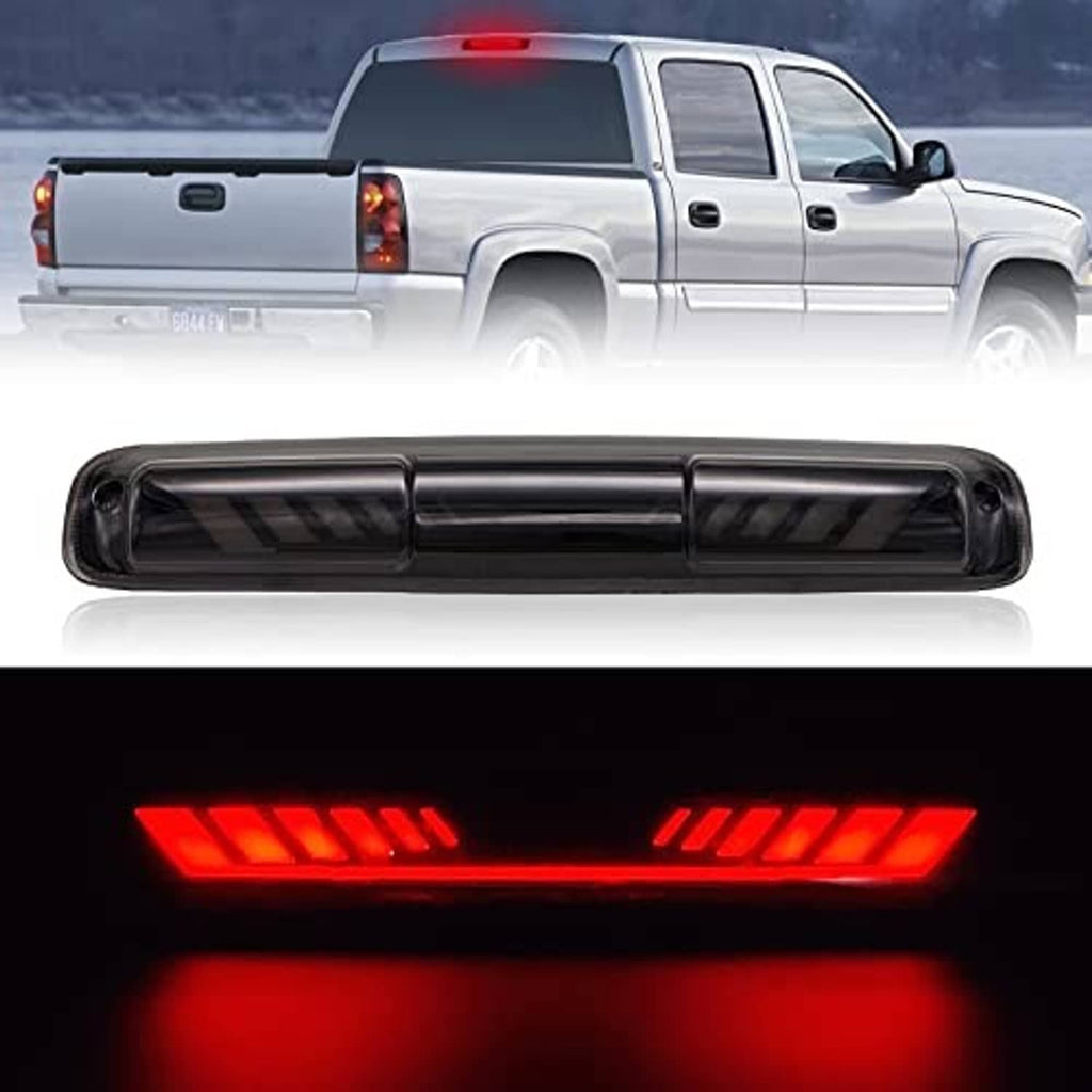 Third brake light bar installed, showing red LED strips illuminated.