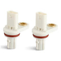 White camshaft position sensor with red seal and two mounting tabs.