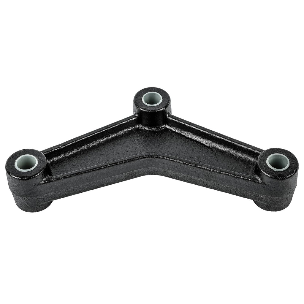 Black metal spring equalizer bracket with bushings