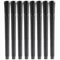 Oversize jumbo black golf club grips with textured diamond pattern, set of 8