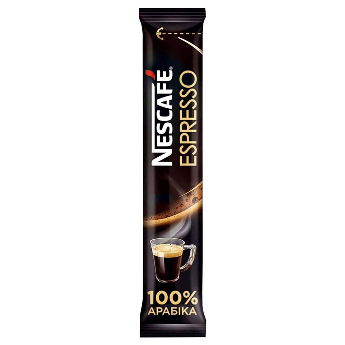 Nescafe Espresso instant coffee stick, black sachet, 100% Arabica