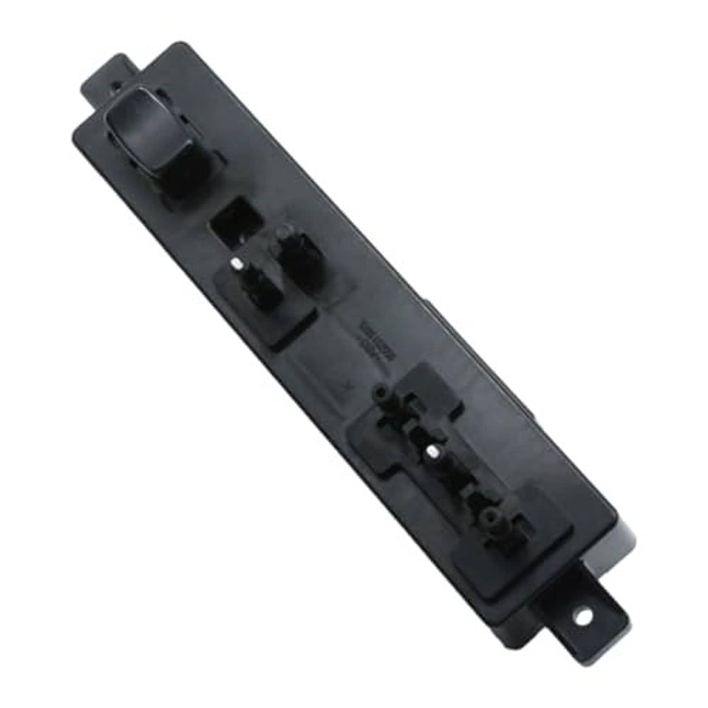Black power seat switch back plate with mounting holes and connector opening