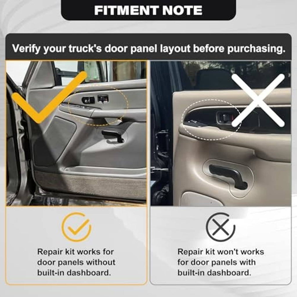 Light gray passenger door armrest handle shown on door panel, with molded pull grip