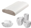 Rolled white packing paper sheets for moving and wrapping items
