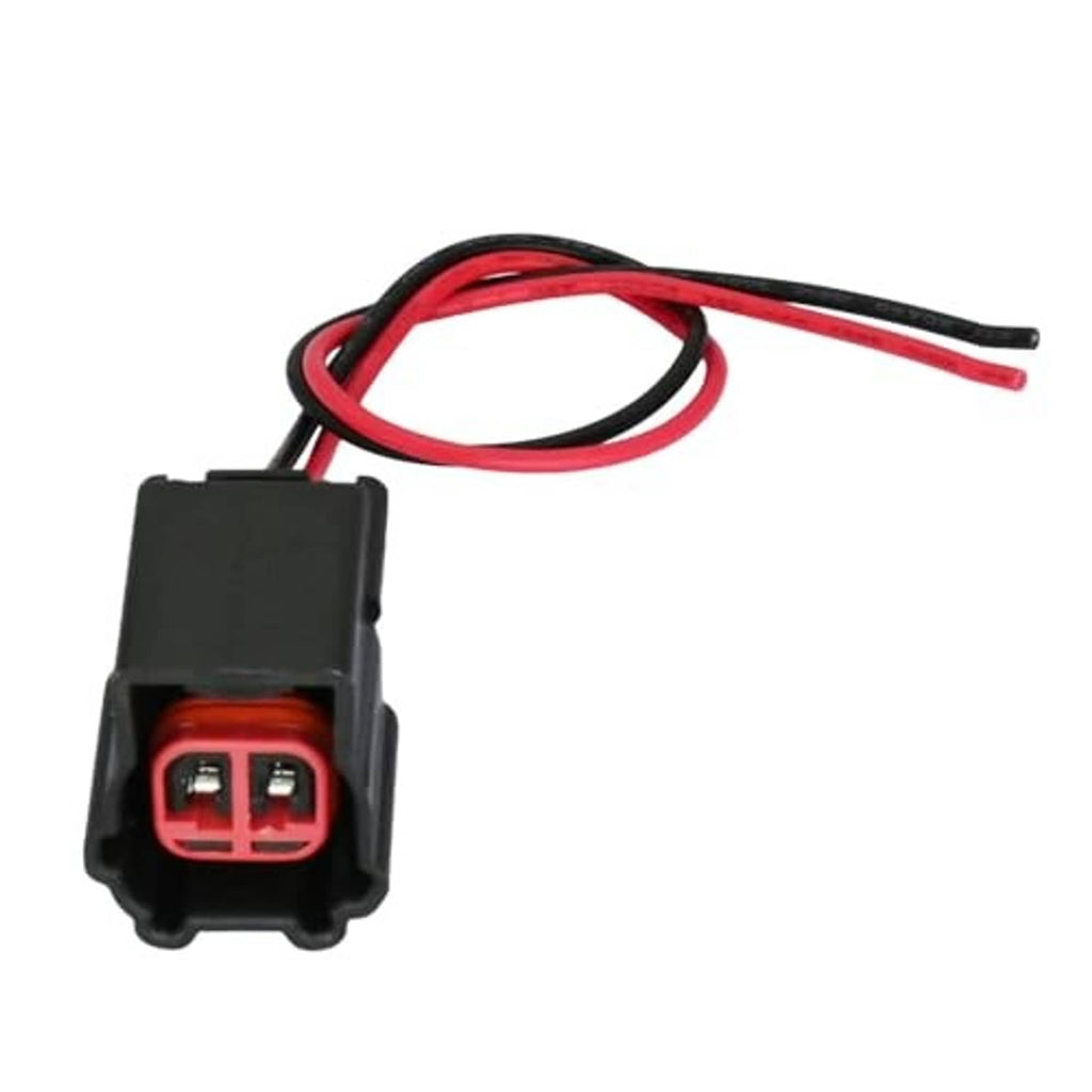 Electronic throttle body connector with red/black wires and dual-pin red insert