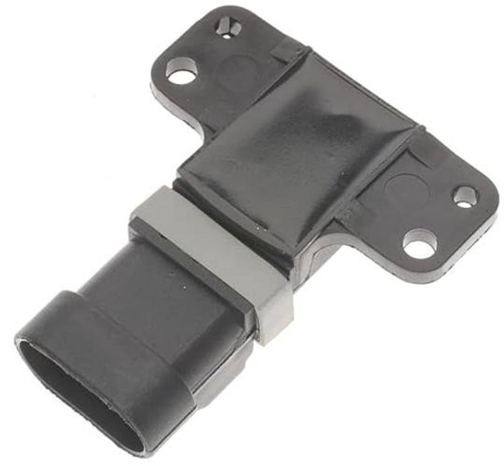 Engine camshaft position sensor with gray/white wiring and black plug housing