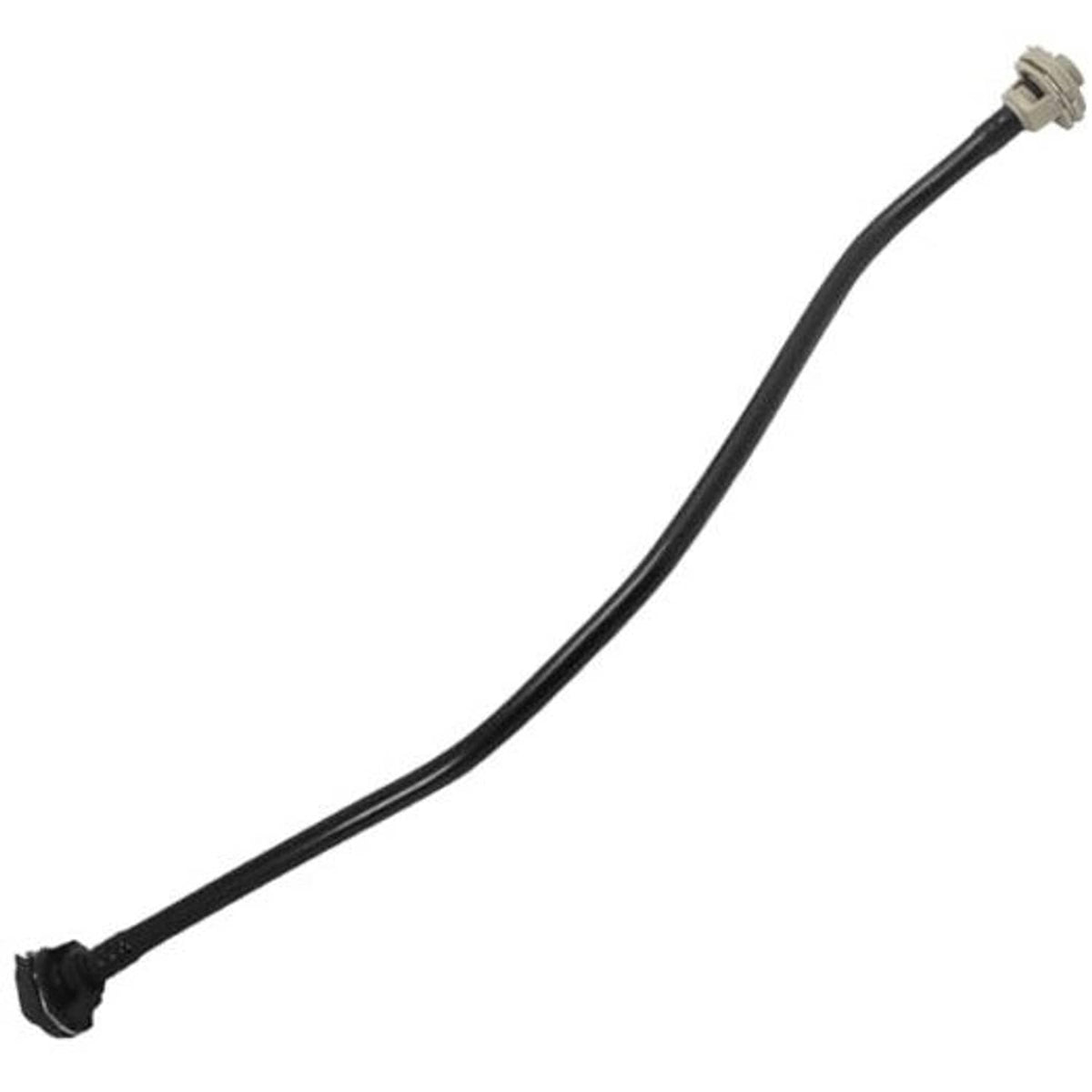 Black coolant reservoir overflow hose with molded connector ends