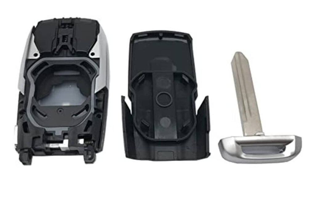 Replacement key fob shell case parts: black outer shell, inner pieces, and key holder