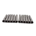 Grey foam enclosure tubes, set of 12, cylindrical with hollow openings