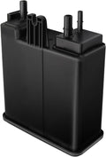 Black EVAP vapor canister with multiple hose ports and mounting tabs