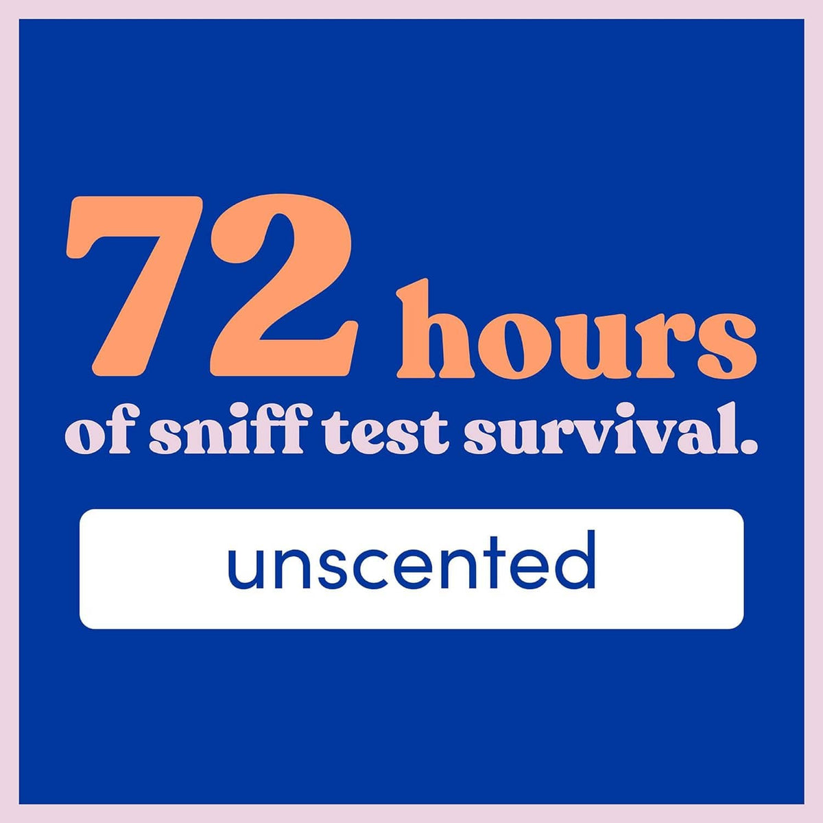 Unscented antiperspirant gel deodorant for 72-hour odor protection, orange cap