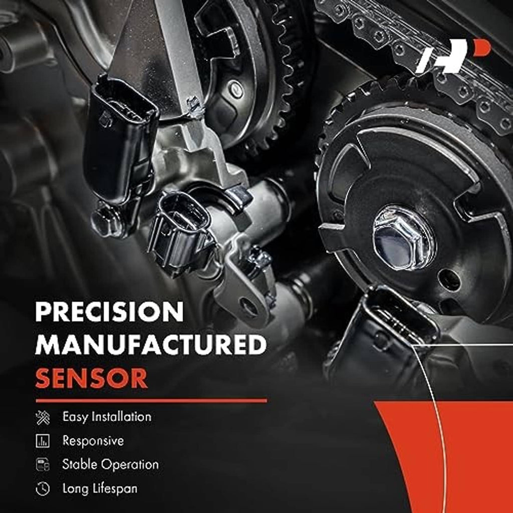 Precision camshaft position sensor with metal housing and electrical connector