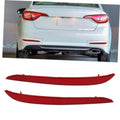Set of two red rear bumper reflectors for Hyundai Sonata, left and right