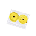 Yellow 2-piece bicycle tire liner puncture tape rolls, two coils in sleeve
