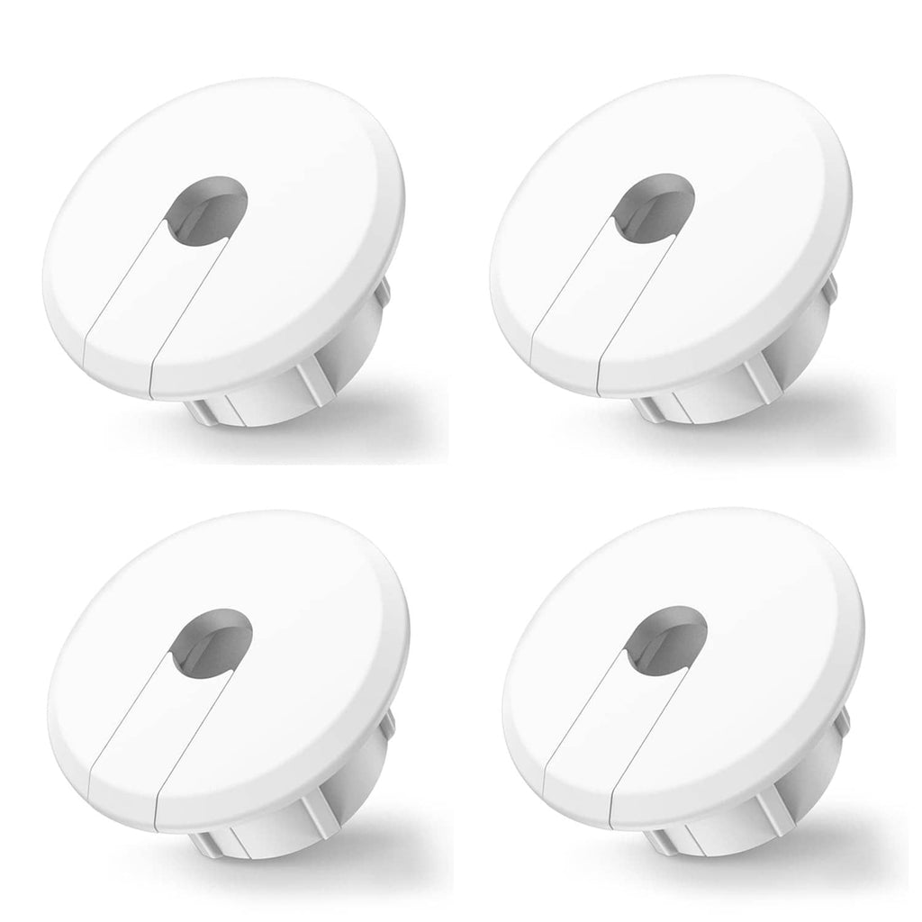 RivetOak Sactulaz Wall Bushing Grommet for Starlink Dishy Router White, 4 Pack