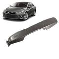 Gray rear left exterior door handle with integrated key cylinder opening
