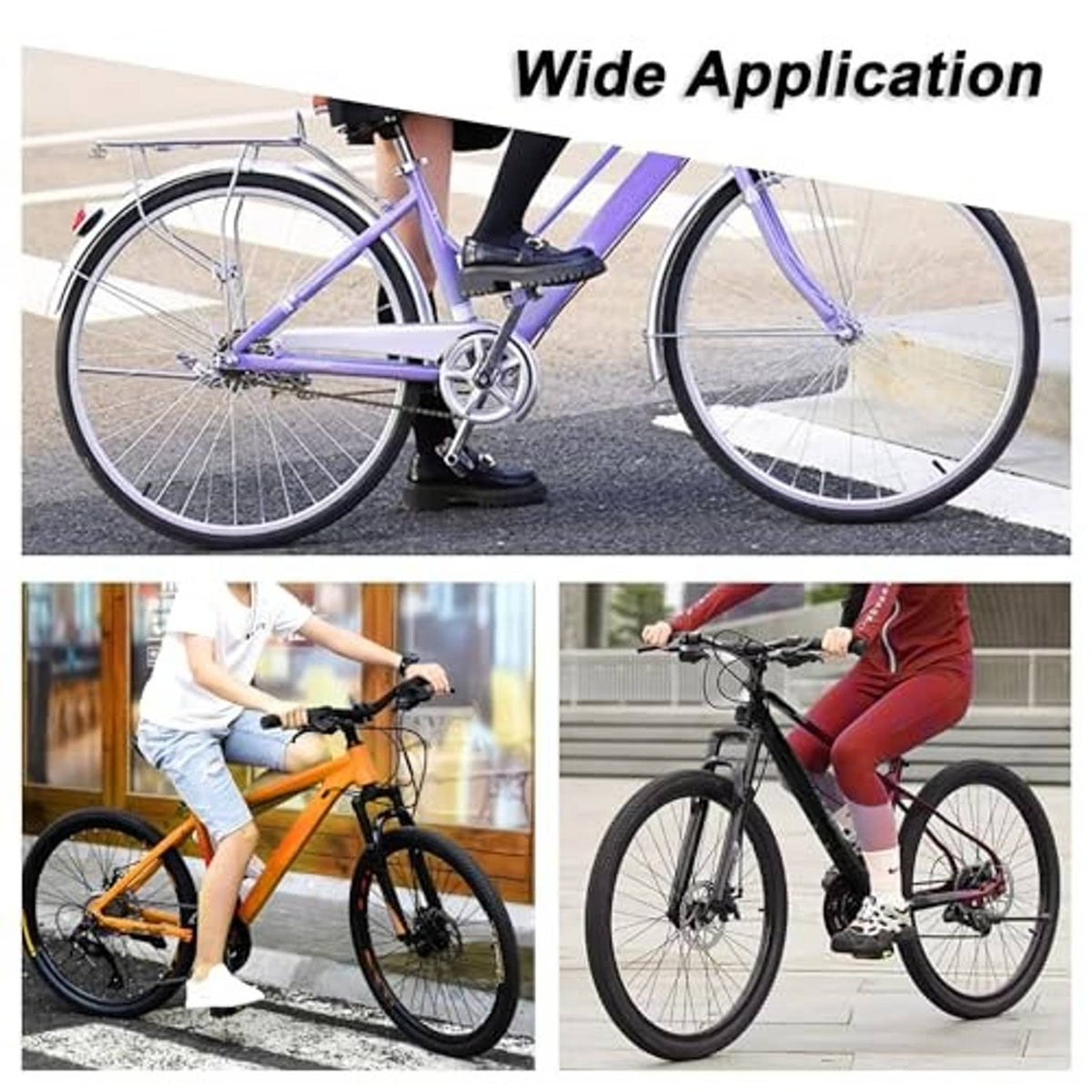 Bike tubes for wide application on multiple bicycles with 24-inch wheels